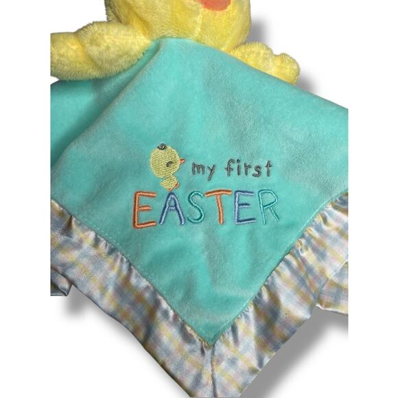 Magic Years Lovey Duck My First Easter Security Blanket Rattle Chick Plush Gift - Picture 6 of 9